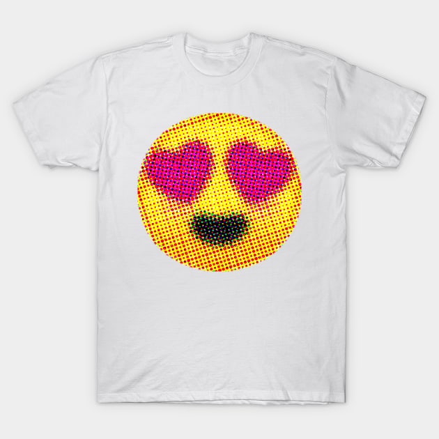 Emoji: I love it! (Smiling Face with Heart-Eyes) T-Shirt by Sinnfrey